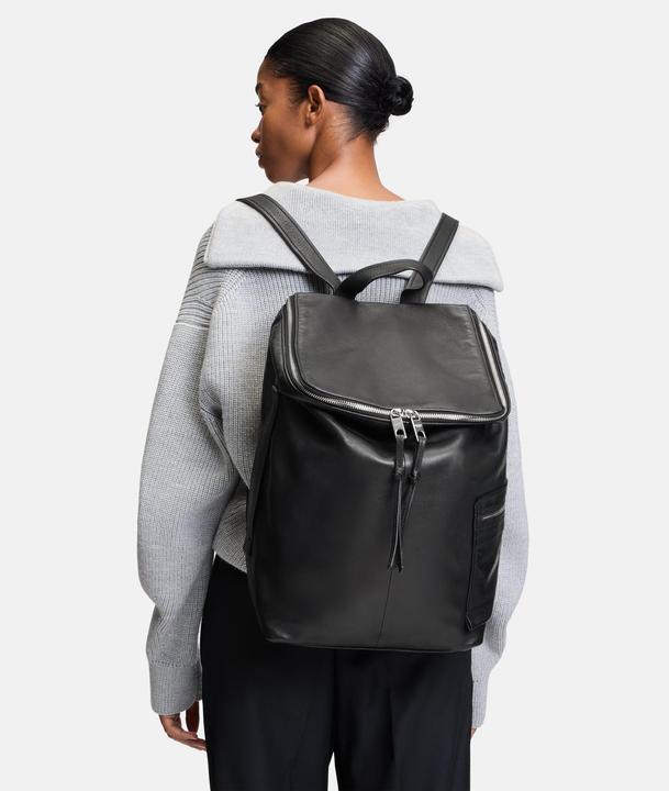 Actual product image Liebeskind Berlin L Hera Sheep Natural Black Womens Backpack Black Black