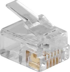 Connettore modulare RJ12 (6P/6C) per cavo piatto. Unità: Borsa 25 pezzi