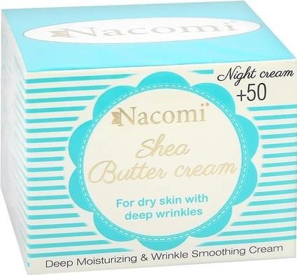 Nacomi NACOMI Shea Butter Cream krem do twarzy z peptydem 50+ na noc 50ml (50 ml)