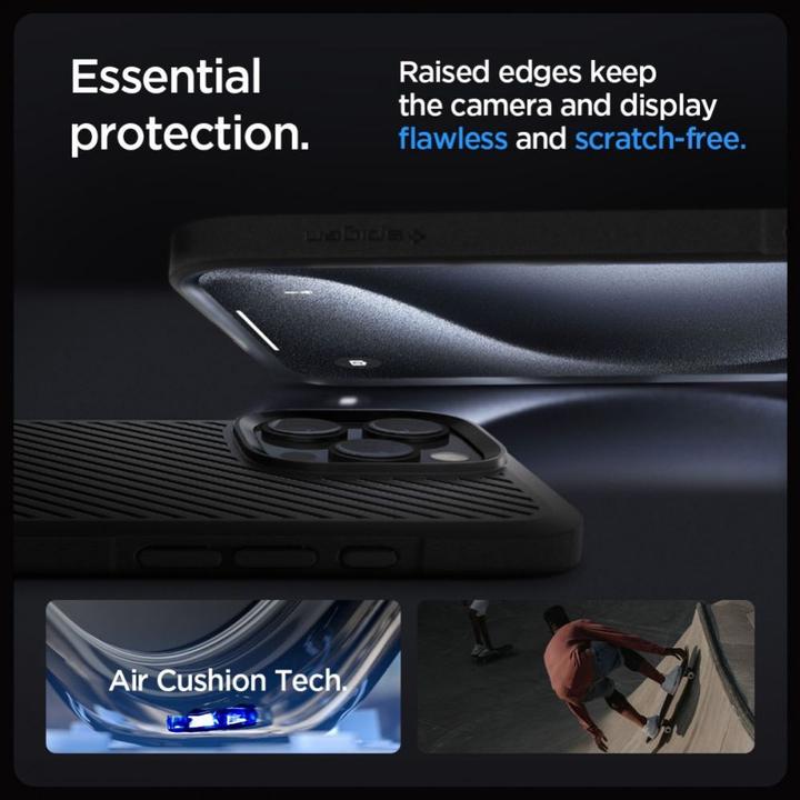 Produktbild Spigen Core Armor iPhone 16 Pro czarny/matte black ACS08157 (Apple iPhone 16 Pro)