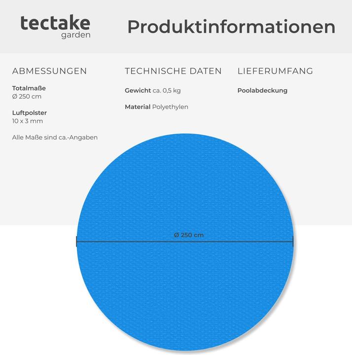 Image du produit tectake Bâche de piscine