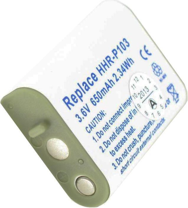 Actual product image Panasonic Akku HHR-P103, GP T357, NT70AAAH X 3
