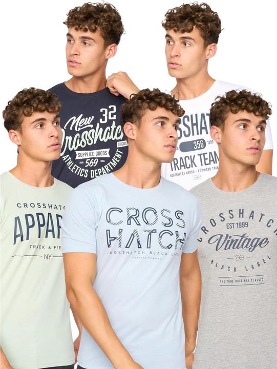 Crosshatch Mantore TShirt (5erPack) (M)