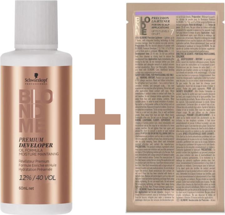 Produktbild Schwarzkopf Professional BlondMe Premium Bleichpulver & Developer Set (Blondme Premium Bleichpulver & Developer Set)