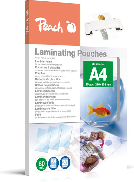 Peach Ppr080-02 (A4, 25 Stück, 80 µm)