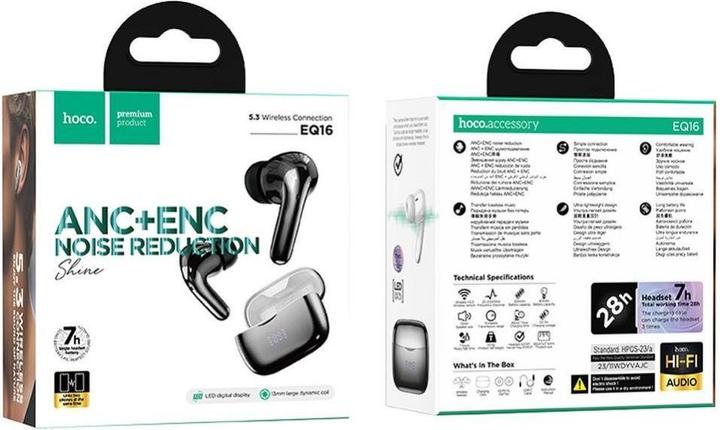Immagine prodotto Hoco Cuffie Bluetooth effetto cromo (ANC, 7 h, Senza fili)