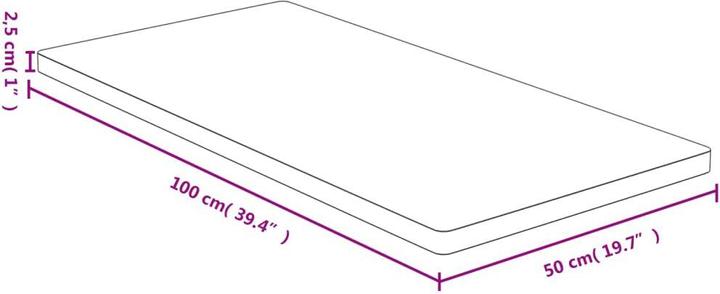 Actual product image VidaXL Bryce (50 x 100 x 2.5 cm)