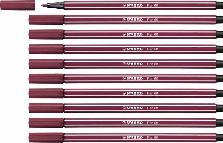 Energie-Label STABILO Premium-Filzstift - Pen 68 - 10er Pack - purpur (Purpur, 10 x)