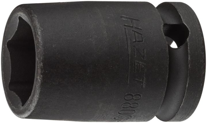HAZET Impact socket ∙ hexagon 880S-14 ∙ Square, hollow 10 mm (3/8 inch) ∙ Outside hexagon traction … (14 mm)
