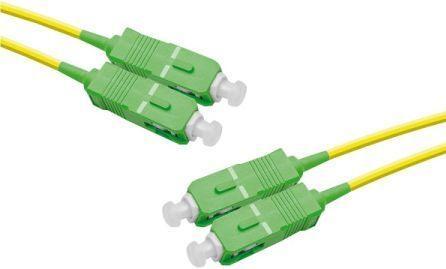 Image du produit Générique SC-APC/SC-APC duplex monomode OS2 9/125 Fiber patch cable yellow - 3 m (S/FTP, CAT6, 3 m)
