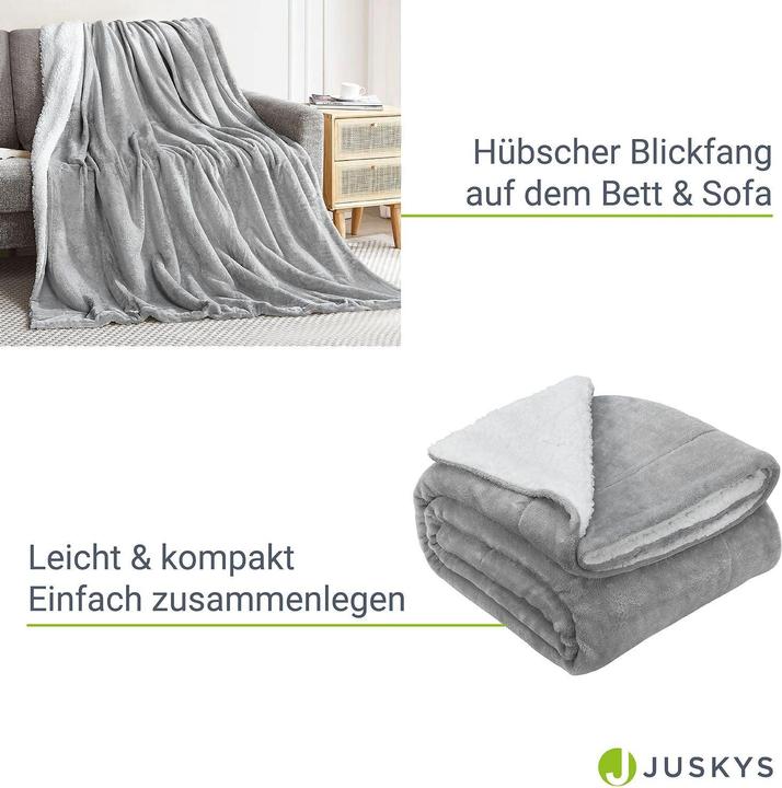 Actual product image Juskys Fleece blanket (150x200 cm)