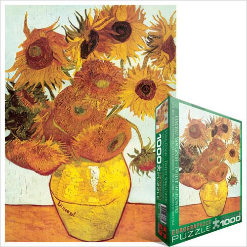 Produktbild Eurographics Zwölf Sonnenblumen Vase (1000 Teile)