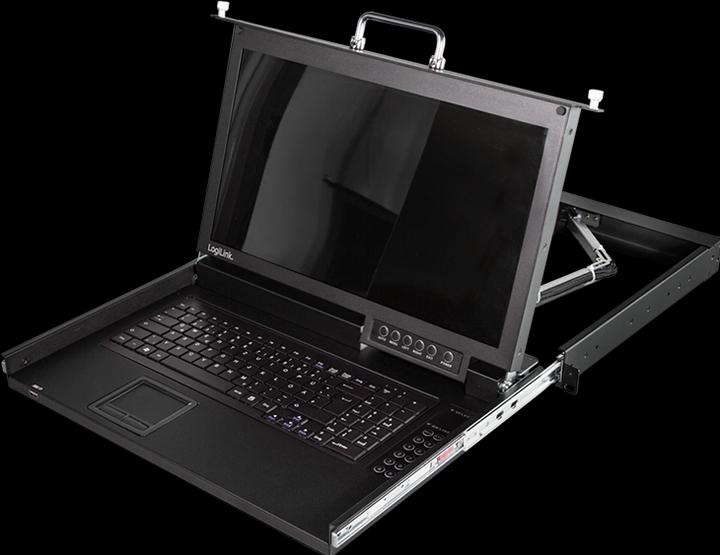 Actual product image LogiLink 17" LCD KVM console with KVM switch, 8 port, black