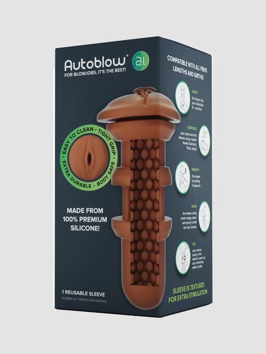 Actual product image Autoblow A.I. Silicone Vagina Sleeve