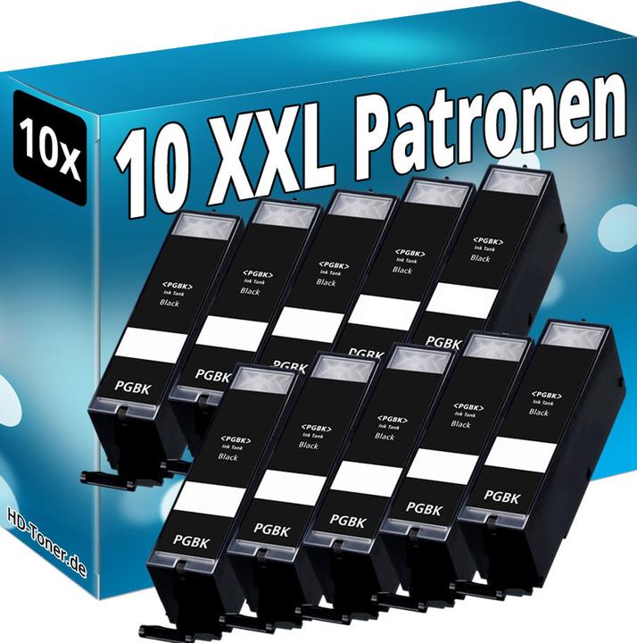 Image du produit Druckfuxx 10x XL TINTE PATRONEN mit CHIP für CANON PIXMA MG5650 MG5655 MG6650 MG