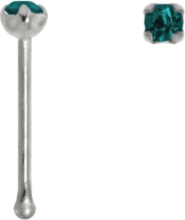 Bijouteria Nasenpiercing (Silber 925, Kristall)