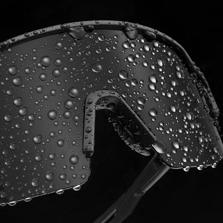 Immagine prodotto Rockbros Occhiali da ciclismo polarizzati con protezione UV e inserto correttivo 14120008006 Lenti grigie (Nero, Nero)