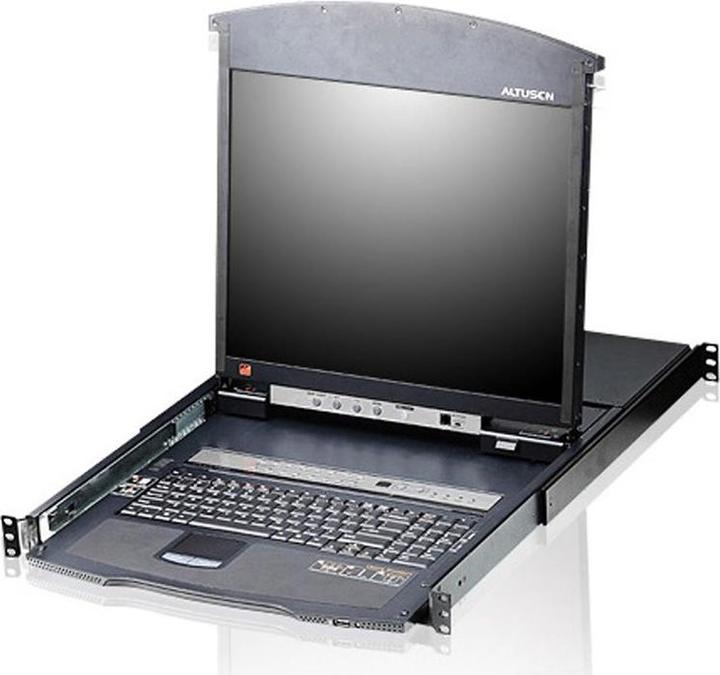 Aten 19" TFT KVM Switch für 1HE Rack