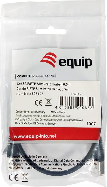 Actual product image equip Patch cable (F/FTP, CAT6a, 0.50 m)
