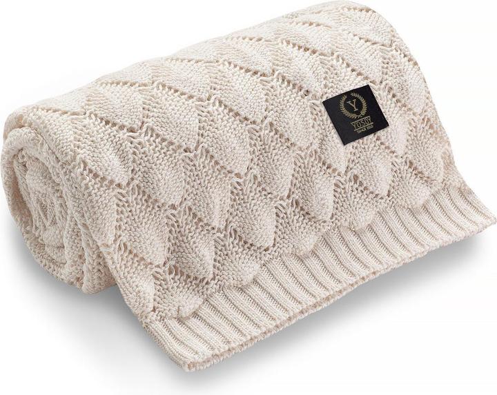 Produktbild Yosoy Bambus Babydecke Shells White Pearl (95 x 90 cm)