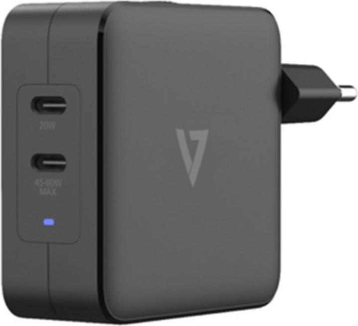 Immagine prodotto V7 Caricatore USB-C Pd Gan Ac Da 65w (65 W)