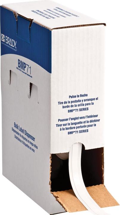 Produktbild Brady BMC-375-498, Vinylgewebe, Weiss, matt, 9.53 mm x 83.80 m, wiederablösbar, Endlos, Grossrolle