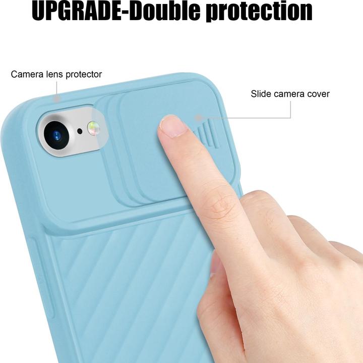 Produktbild Cadorabo TPU Cover mit Kamera Schutz (Apple iPhone 7, Apple iPhone SE (2nd Gen))