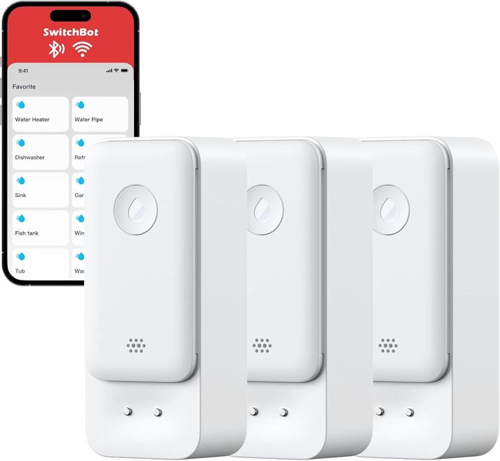 Image du produit SwitchBot WLAN-Wassermelder-Set mit App-Benachrichtigung