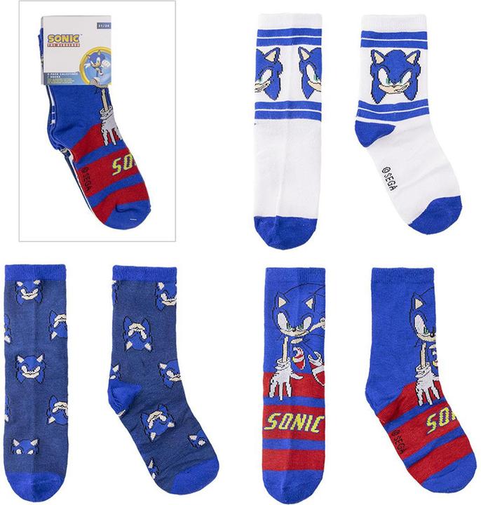 Disney Socken Pack 3 Stück Sonic