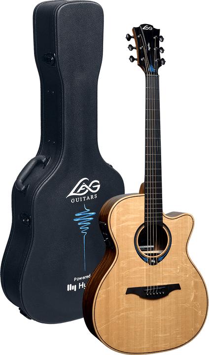 Produktbild Lâg Guitars HyVibe (Halbakustik Gitarre, Khaya Mahogany, Blackwood)