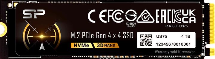 Silicon Power SSD US75 4TB M.2 PCIe NVMe (4000 GB, M.2 2280)