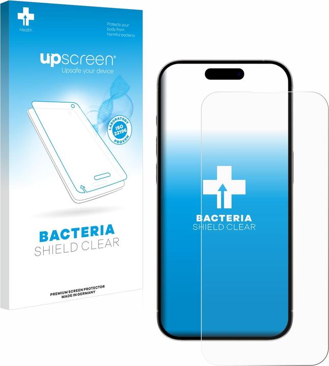 Produktbild upscreen Antibakterieller Displayschutz (1 Stück, Apple iPhone 15 Pro)
