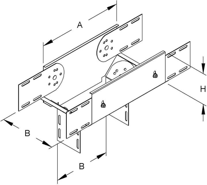 Image du produit Niedax NIE RTL 110.150 Entonnoir de sortie long 110x150mm avec bande de renfort