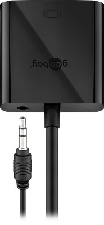 Produktbild Goobay HDMI™ zu VGA-Adapter, Schwarz, 0.1 m (VGA, HDMI, 15 cm)