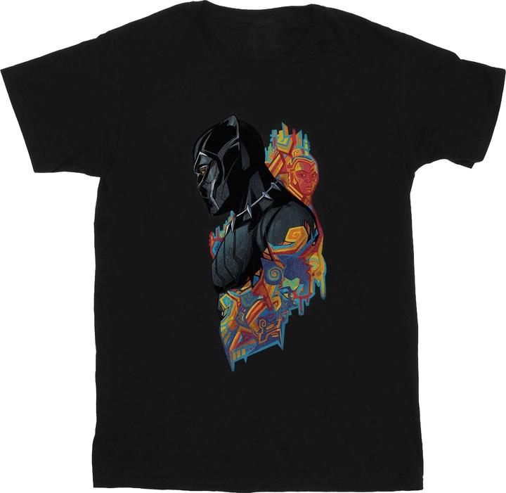 Mädchen Black Panther Profil TShirt aus Baumwolle