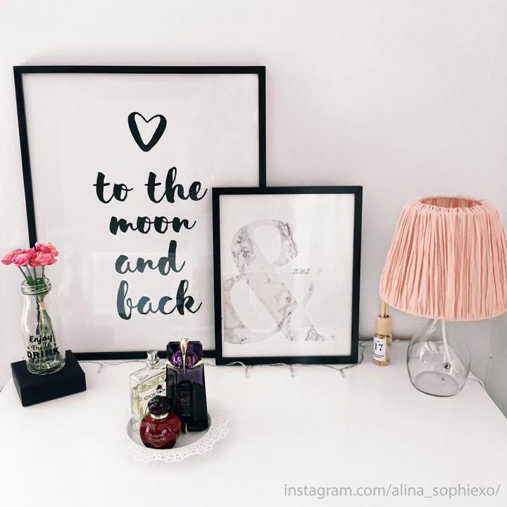 Produktbild Trenddeko Love to the moon and back (30 x 40 cm)