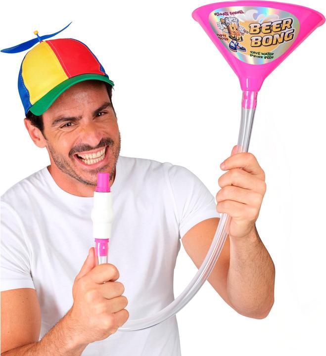 Actual product image Widmann Beer bong in pink with valve drinking game