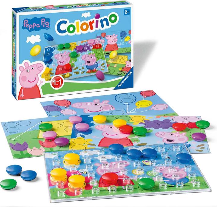 Image du produit Ravensburger Peppa Pig Colorino - Jeu pour enfants (Anglais, Portugais, Néerlandais, Allemand, Français, Espagnol, Italien)