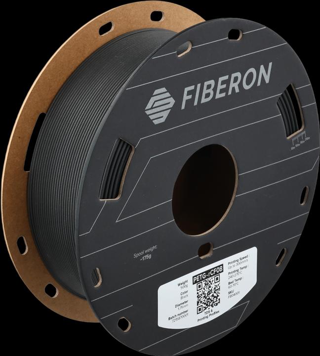 Polymaker Fiberon™ PETG-rCF08 (PETG, 1.75 mm, 500 g, Black)