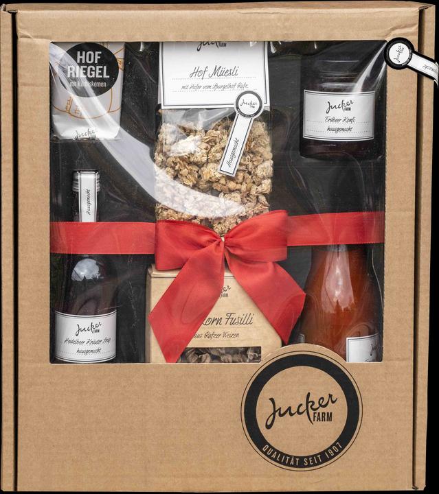 Jucker Farm Geschenkbox mit Sichtfenster gross