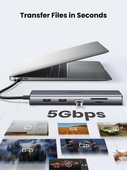 Actual product image Ugreen Hub (USB-C, 10 Ports)
