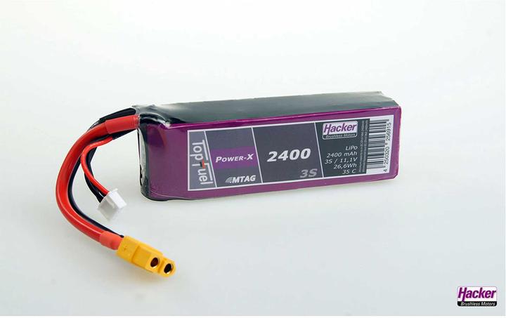 Actual product image Hacker LiPo Pack TF Power-X 2400-3S MTAG (11.10 V, 2400 mAh)