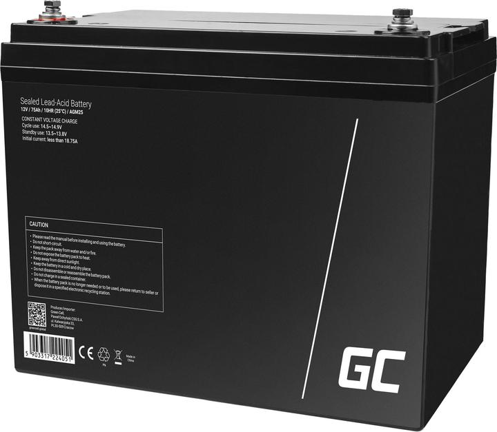 Produktbild GreenCell AGM Battery 12V (12 V, 75 Ah)