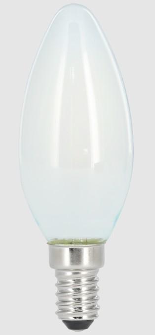 Immagine prodotto Xavax Filamento LED, E14, 470lm sostituisce 40W, lampada a candela, opaco, bianco caldo, dimmerabile (E14, 4 W, 470 lm, 1 x, E)
