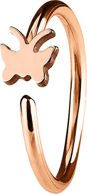 Immagine prodotto Star Piercing Anello micro piercing con farfalla in oro rosa (Acciaio chirurgico 316L, senza ottone)
