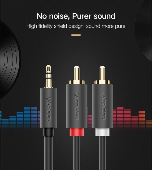 Actual product image Ugreen AUX jack to RCA stereo (3 m, 3.5mm jack (AUX))