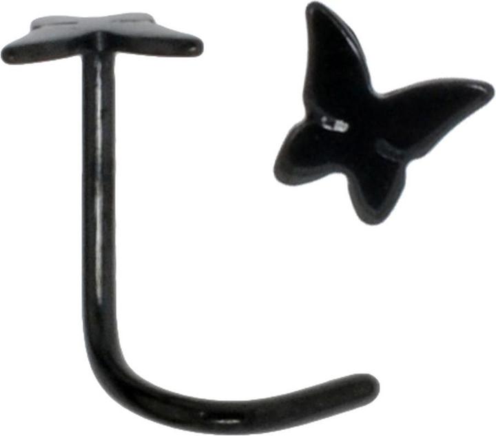 Immagine prodotto Bijouteria Piercing per naso (Rivestimento PVD (nero), Acciaio chirurgico 316L)