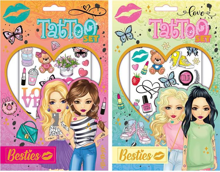 Actual product image Besties Adhesive tattoos, 2 sheets