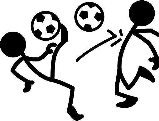 Produktbild Bilderwelten Strichmännchen Fussball (325 x 108 cm)