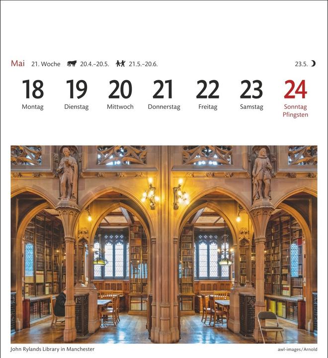 Actual product image Harenberg England Sehnsuchtskalender 2026 - Wochenkalender mit 53 Postkarten (German)